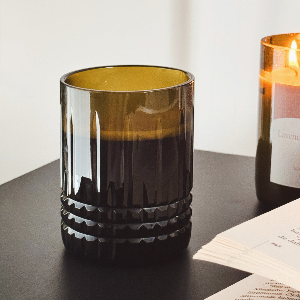 Upcycle Elmas Kesim Bardak - Dikey