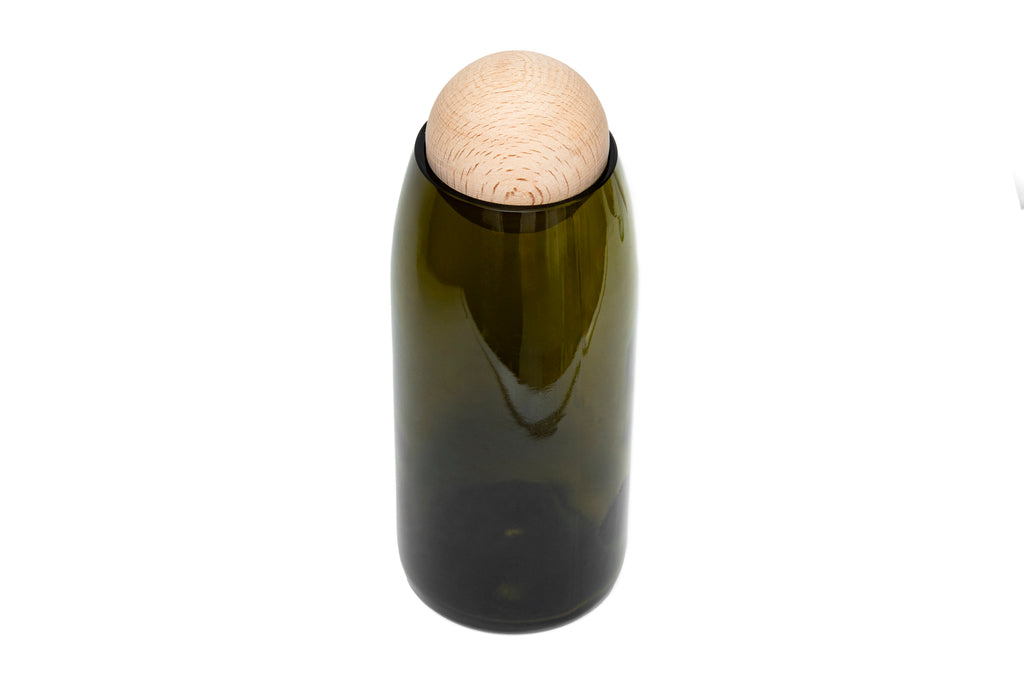 Upcycle Kavanoz - Ahşap Top Kapaklı