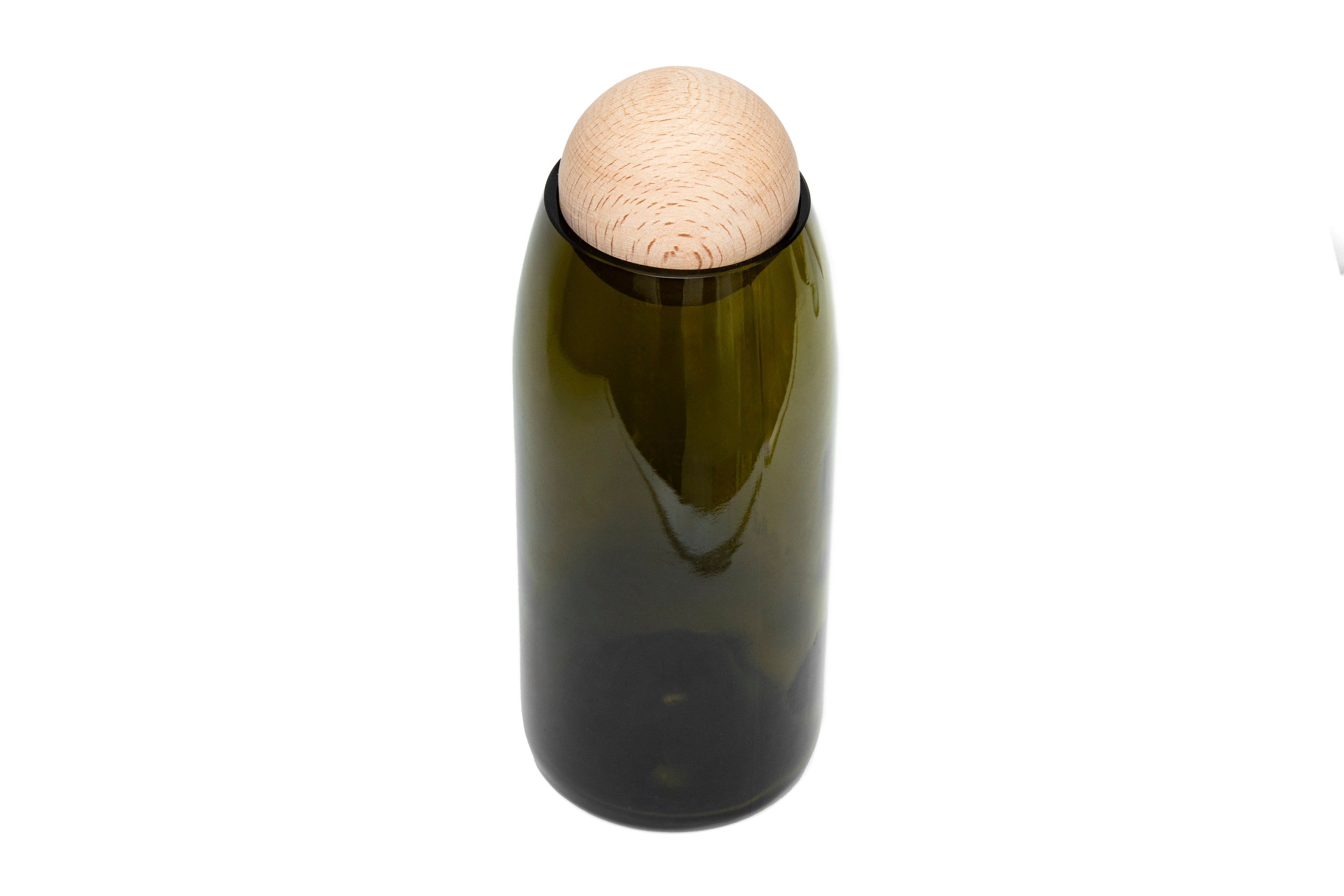 Upcycle Kavanoz - Ahşap Top Kapaklı