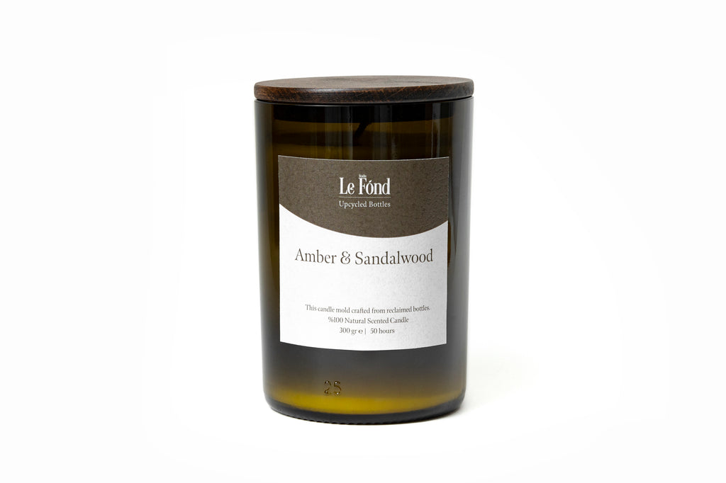 Upcycle Mum - Amber & Sandalwood- Ahşap Kapaklı