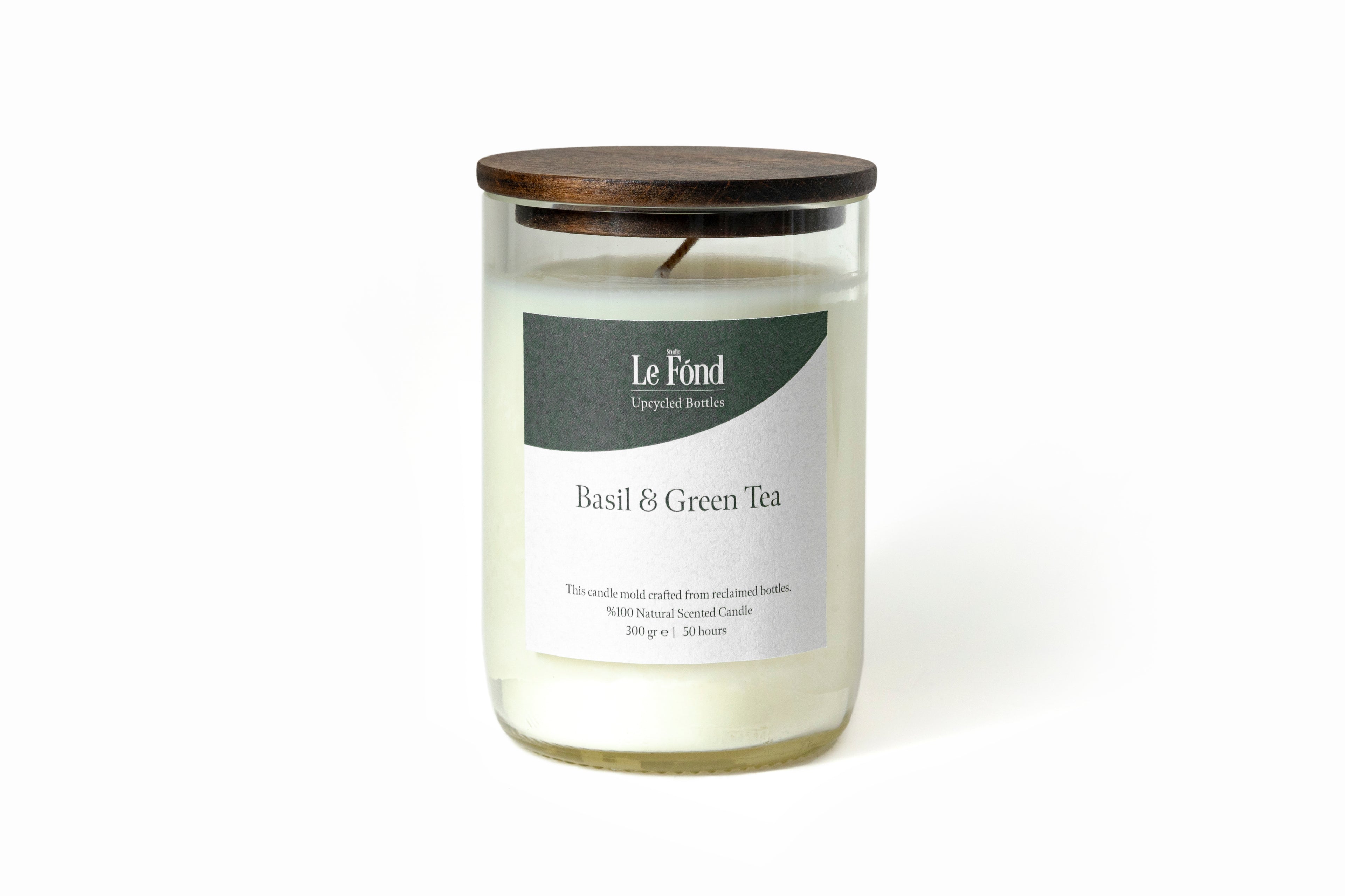 Upcycle Mum - Basil & Green Tea - Ahşap Kapaklı