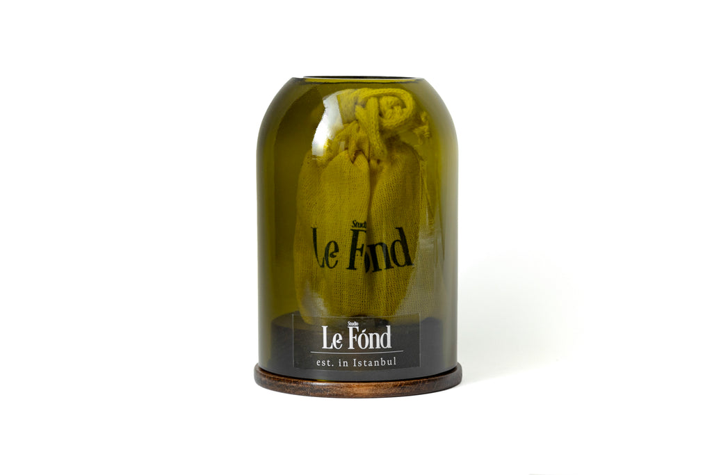 Upcycle Tealight Mumluk - Ahşap Tabanlı