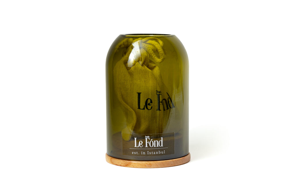 Upcycle Tealight Mumluk - Ahşap Tabanlı