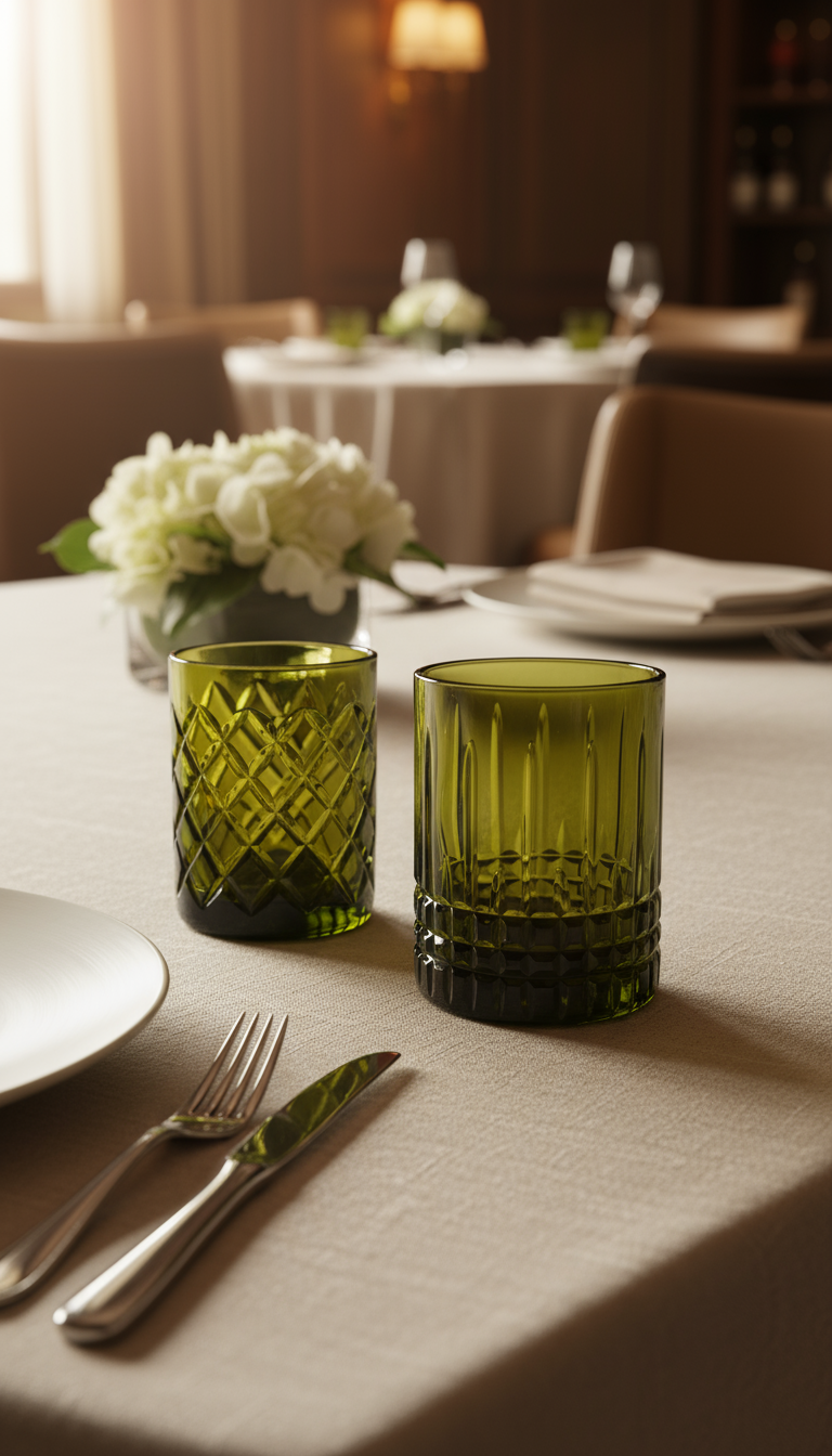 Upcycle Elmas Kesim Bardak - Çapraz